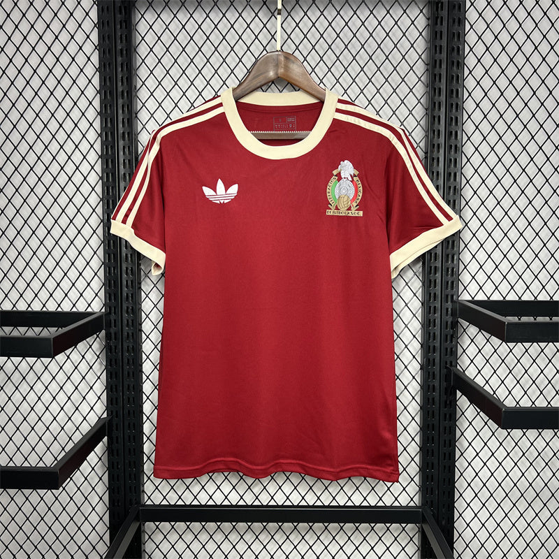 Retro Mexico Red Jersey 1985 Football Kit Soccer Shirt product image 1