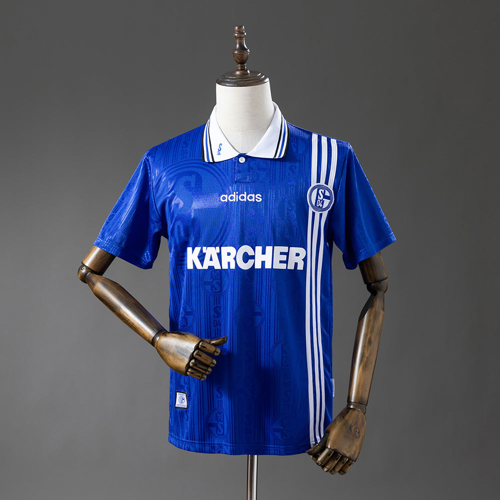 Schalke 04 Jersey 1996-97 Home Retro Football Kit product image 1