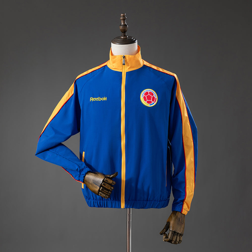 Colombia Windbreaker 1998 Blue Football Soccer Jacket product image 1