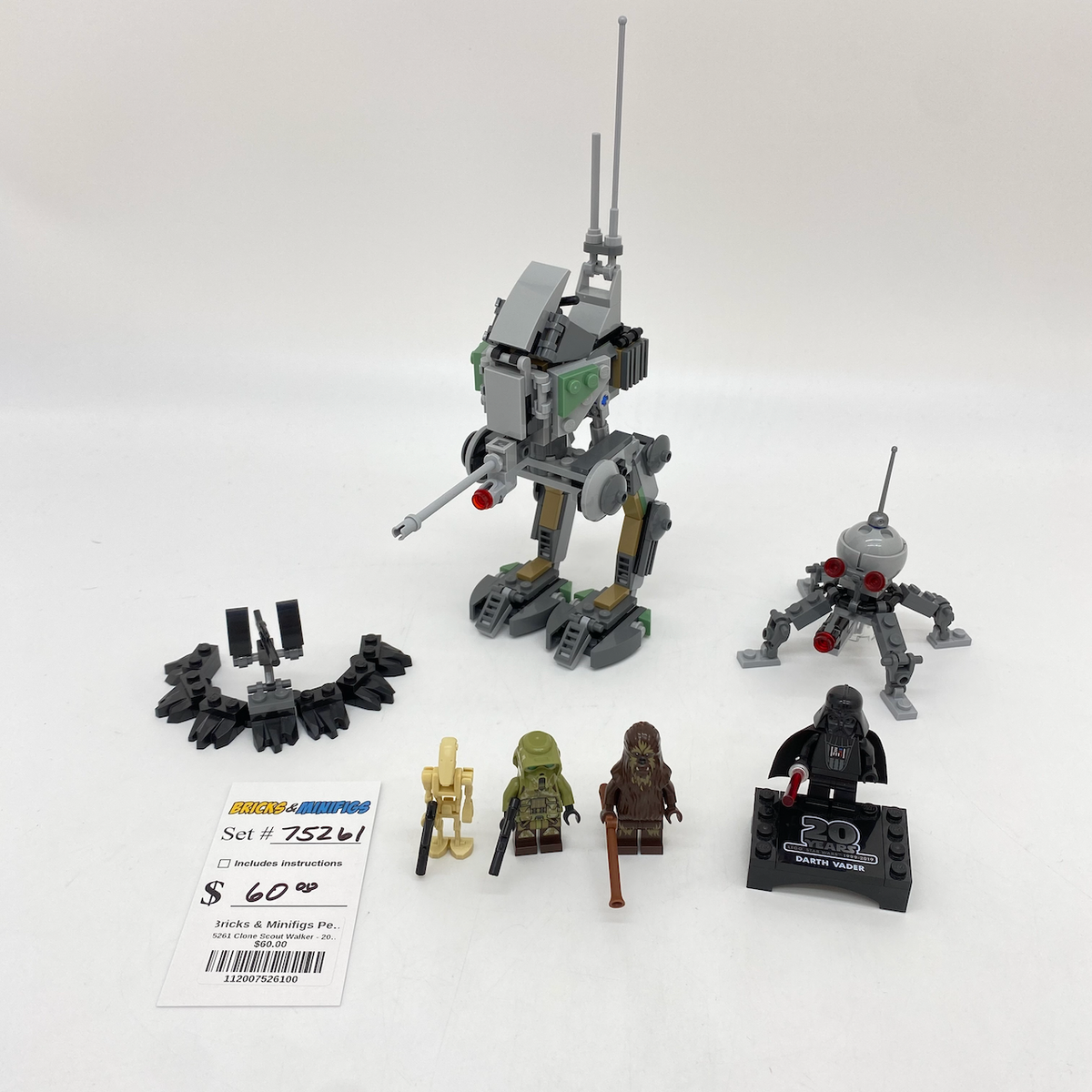 75261 Clone Scout Walker - 20th Anniversary Edition (U) product image 1, provided for visual reference and product detail