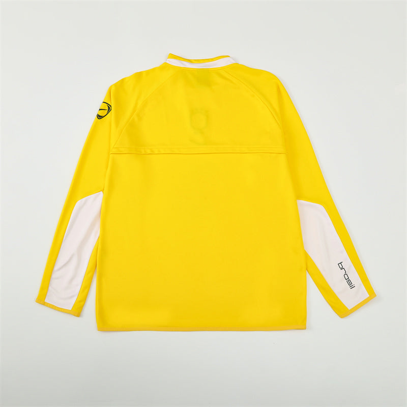 Retro Brazil Training Tracksuits 2002 Football Kit Soccer product image 3