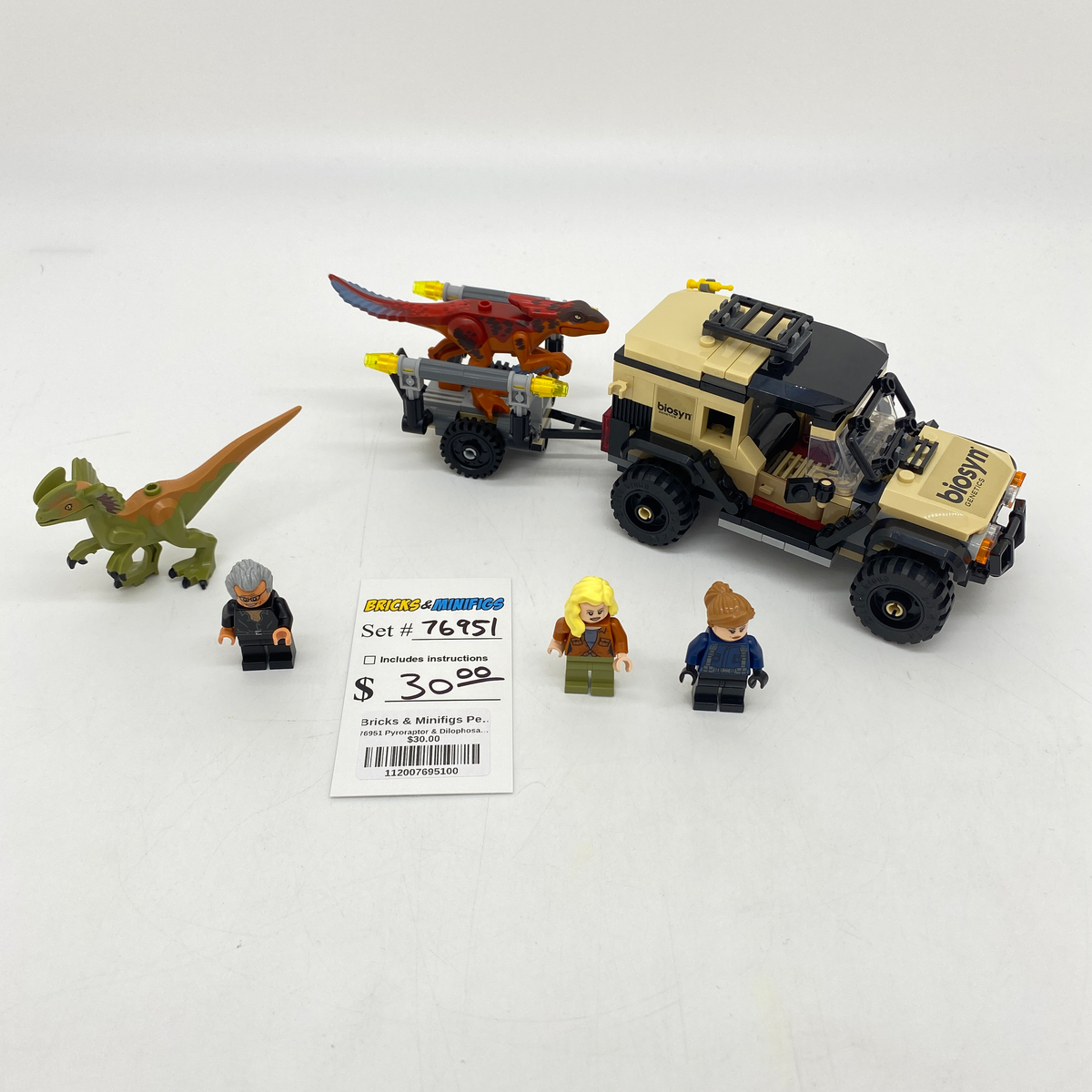 76951 Pyroraptor & Dilophosaurus Transport (U) product image 1, provided for visual reference and product detail review