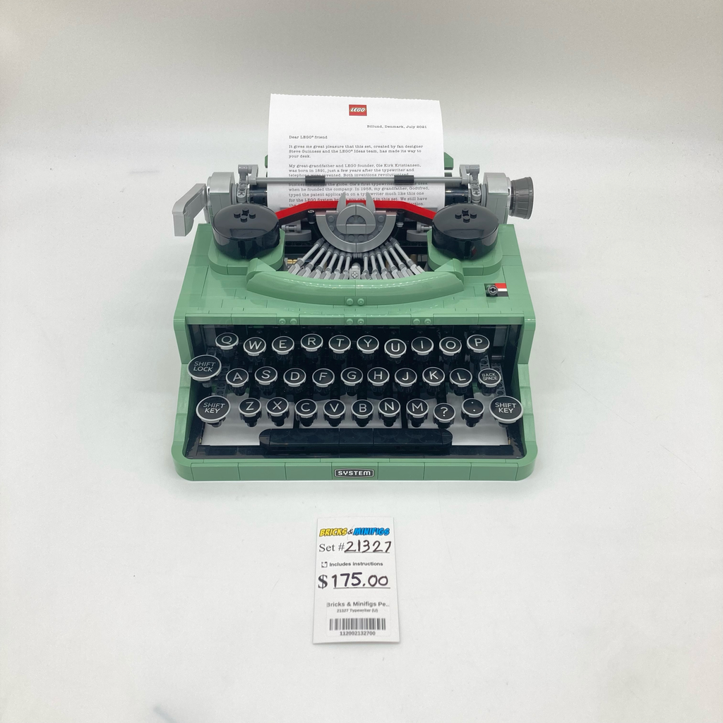 21327 Typewriter (U) product image 1, provided for visual reference and product detail review