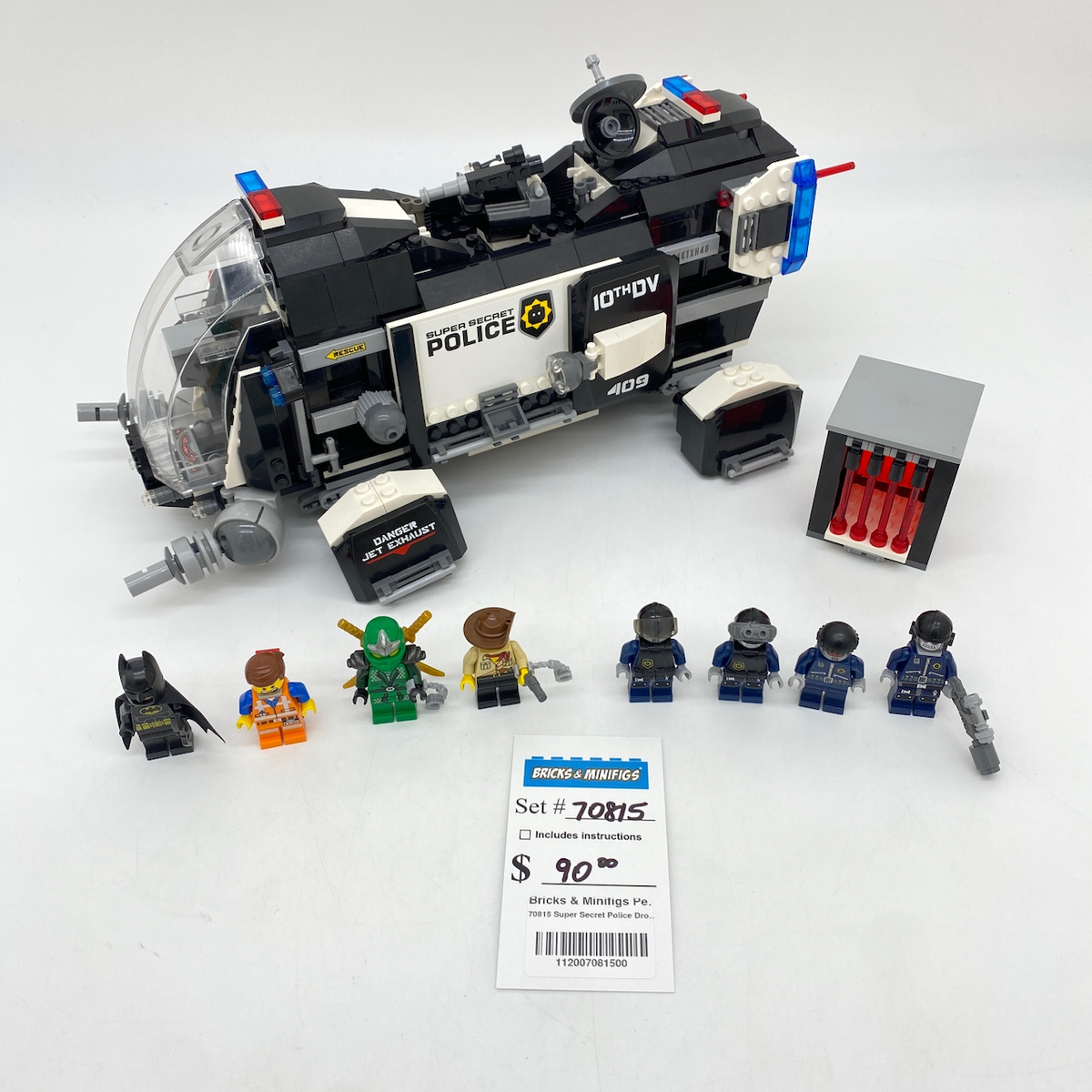 70815 Super Secret Police Dropship (U) product image 1, provided for visual reference and product detail review