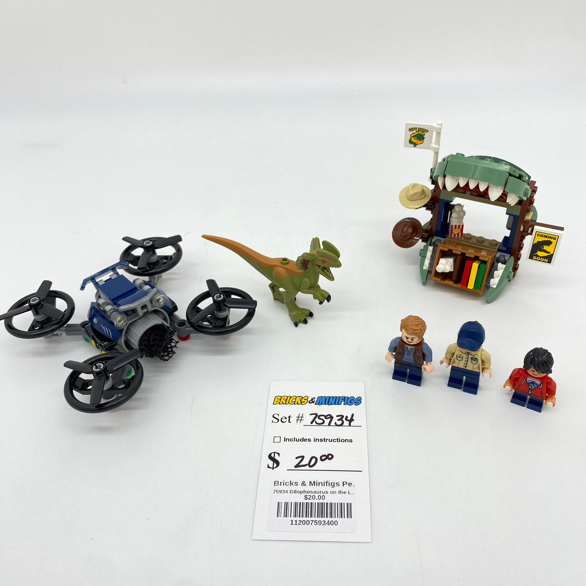 75934 Dilophosaurus on the Loose (U) product image 1, provided for visual reference and product detail review
