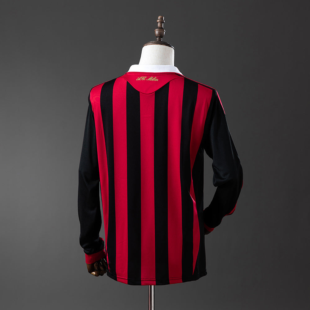AC Milan Jersey 2013 2014 Retro Home Football Kit Long product image 2