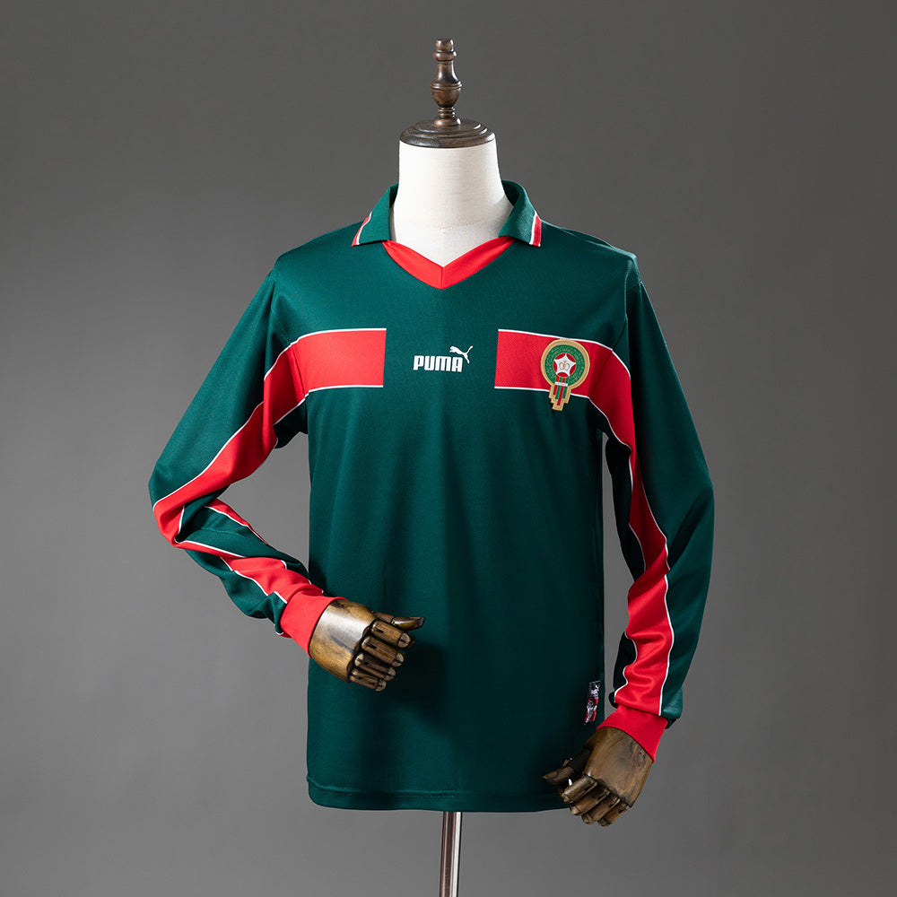 Morocco Jersey 1998 Home Retro Football Kit Long Sleeves product image 1