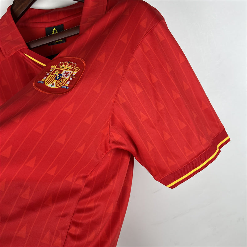 Spain Jersey Home kit 1988 1991 Retro Football Team Soccer product image 6