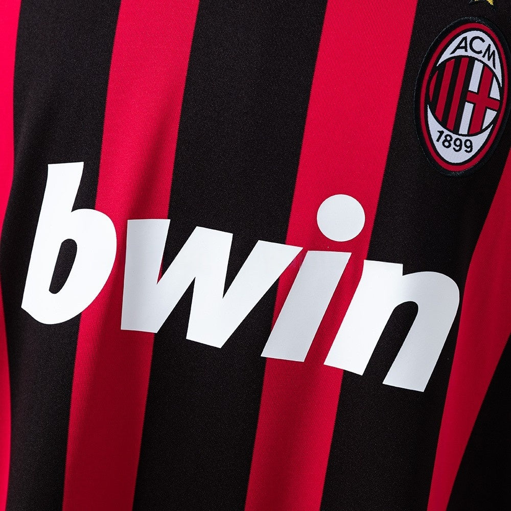 AC Milan Jersey 2008-09 Home Retro Football Kit Long Sleeves product image 6