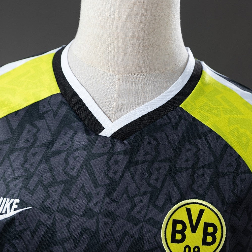 Dortmund Jersey 1995-96 Away Retro Football Kit Long Sleeves product image 8