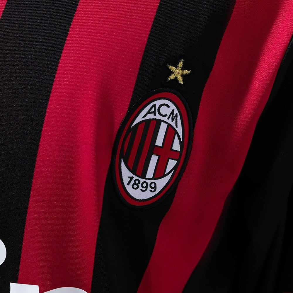 AC Milan Jersey 2013 2014 Retro Home Football Kit Long product image 5