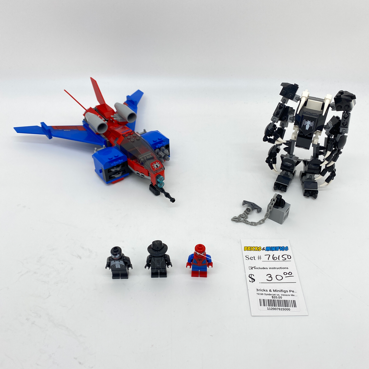 76150 Spiderjet vs. Venom Mech (U) product image 1, provided for visual reference and product detail review