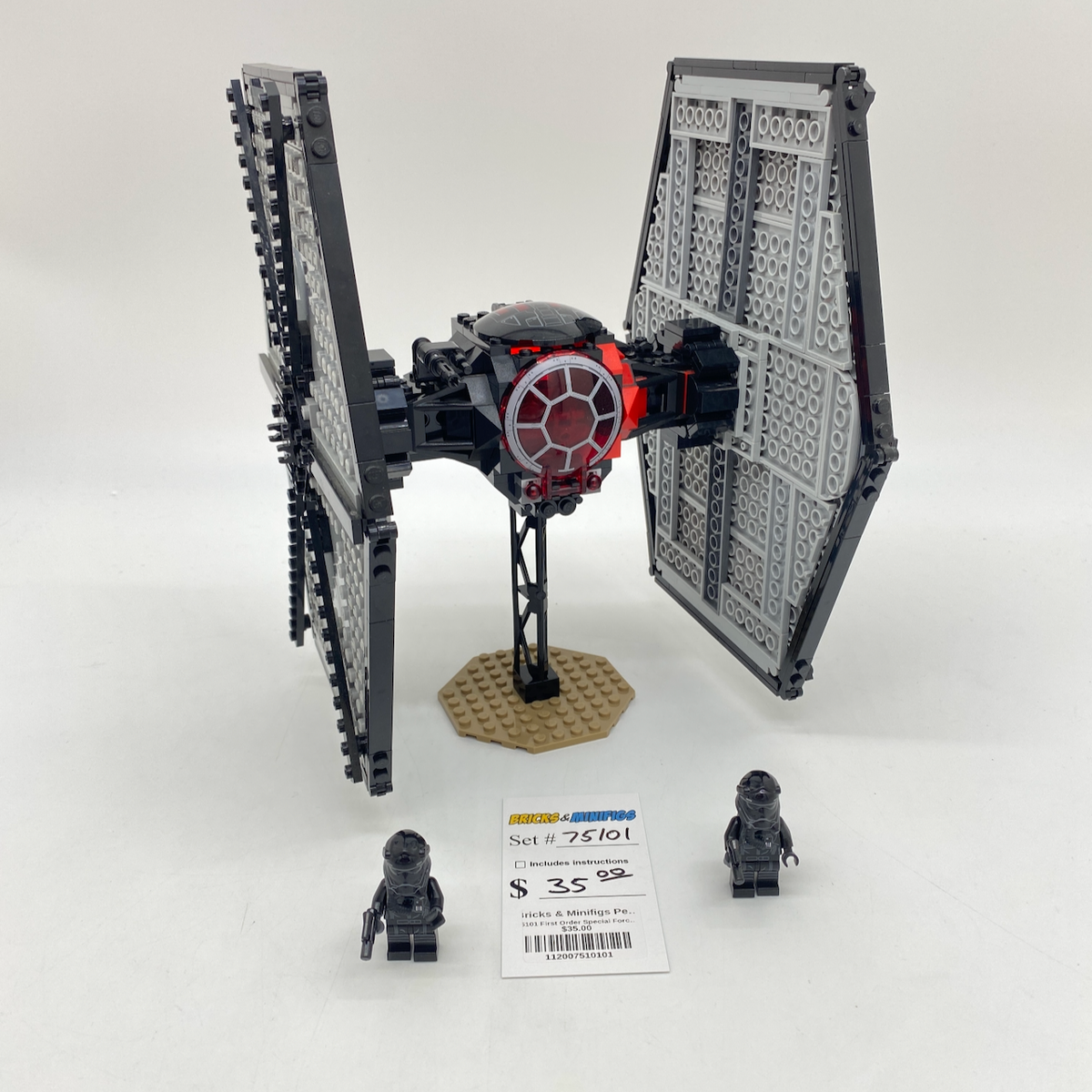 75101 First Order Special Forces TIE Fighter (U1) product image 1, provided for visual reference and product detail review