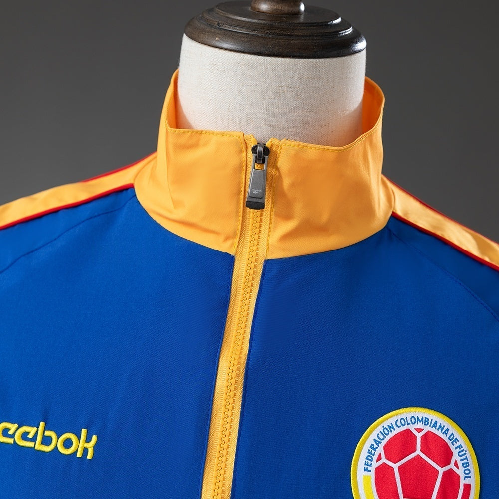 Colombia Windbreaker 1998 Blue Football Soccer Jacket product image 8