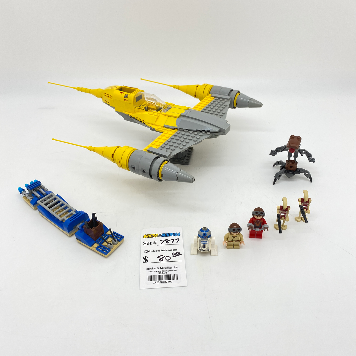 7877 Naboo Starfighter (U) product image 1, provided for visual reference and product detail review