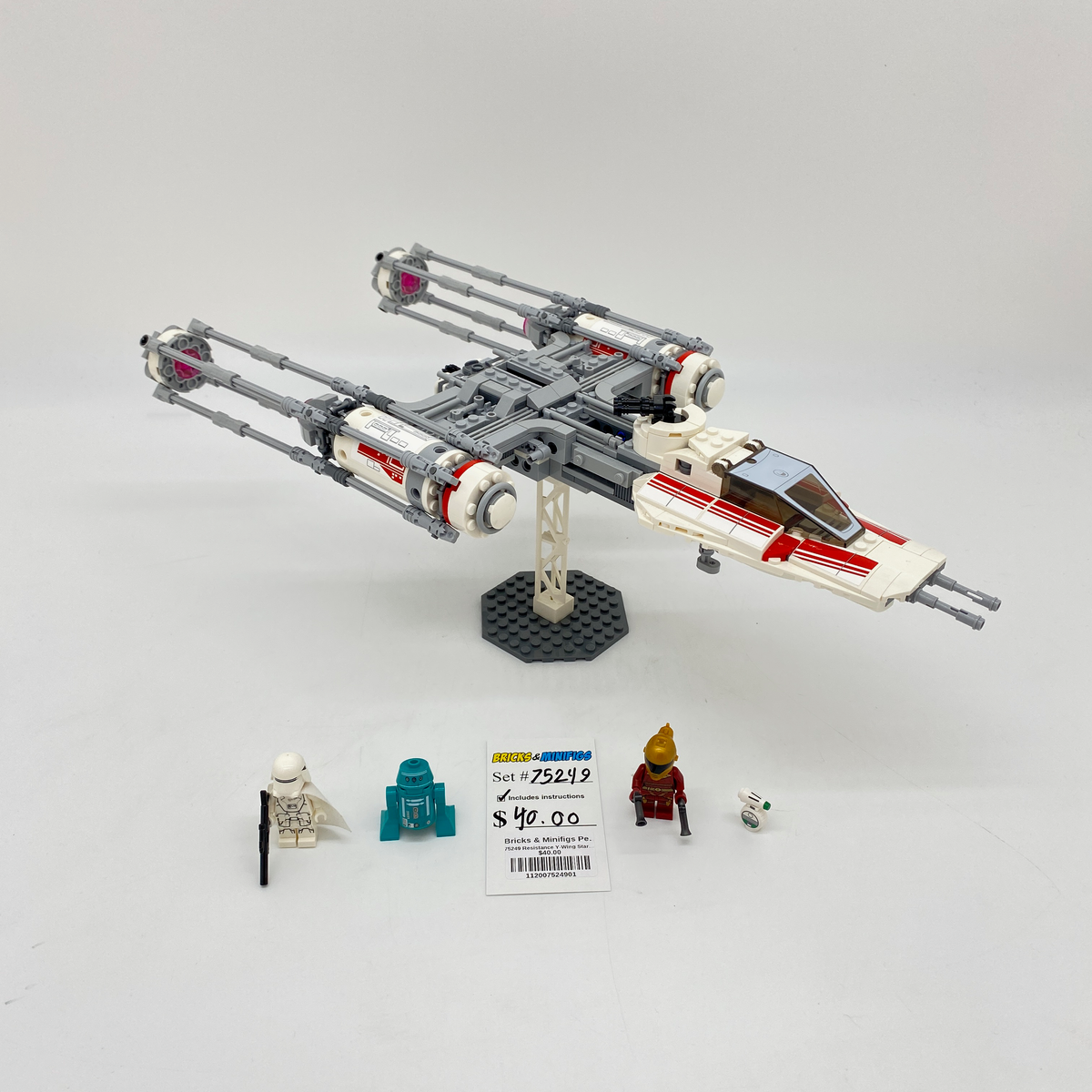 75249 Resistance Y-Wing Starfighter (U1) product image 1, provided for visual reference and product detail review