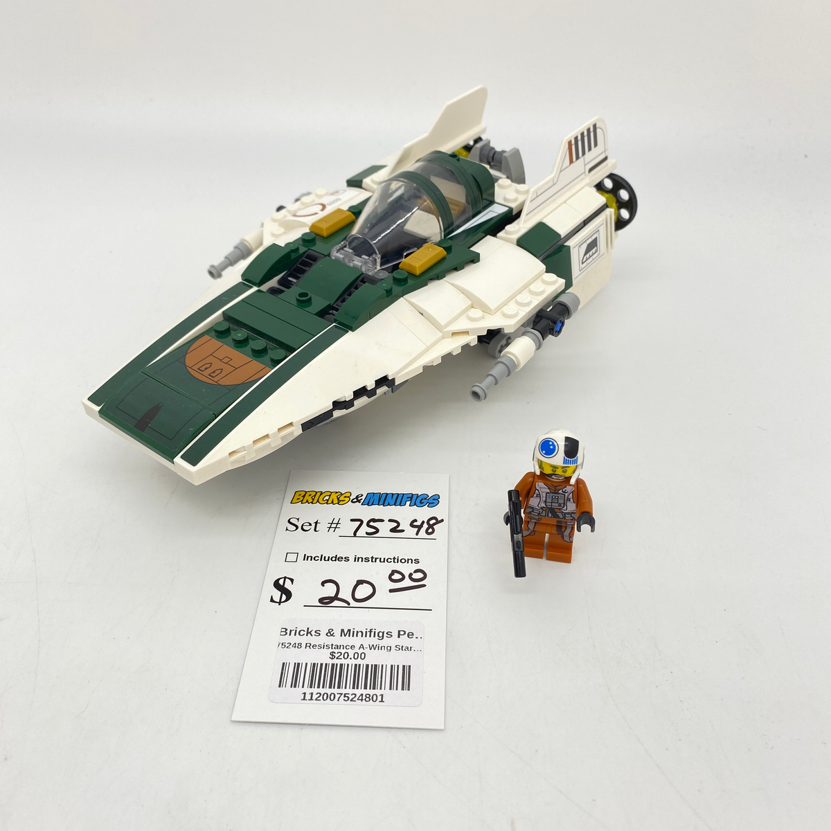 75248 Resistance A-Wing Starfighter (U1) product image 1, provided for visual reference and product detail review
