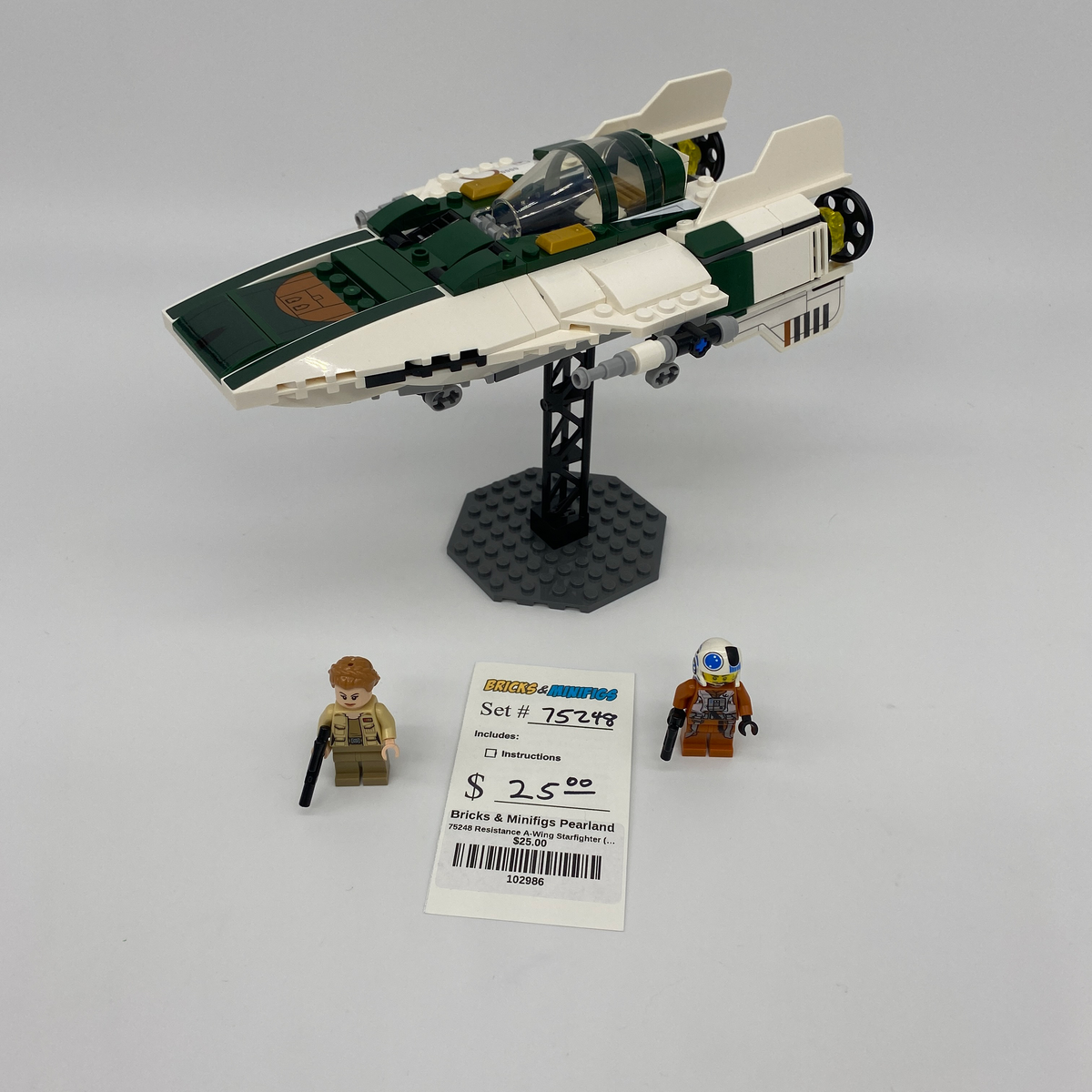 75248 Resistance A-Wing Starfighter (U) product image 1, provided for visual reference and product detail review