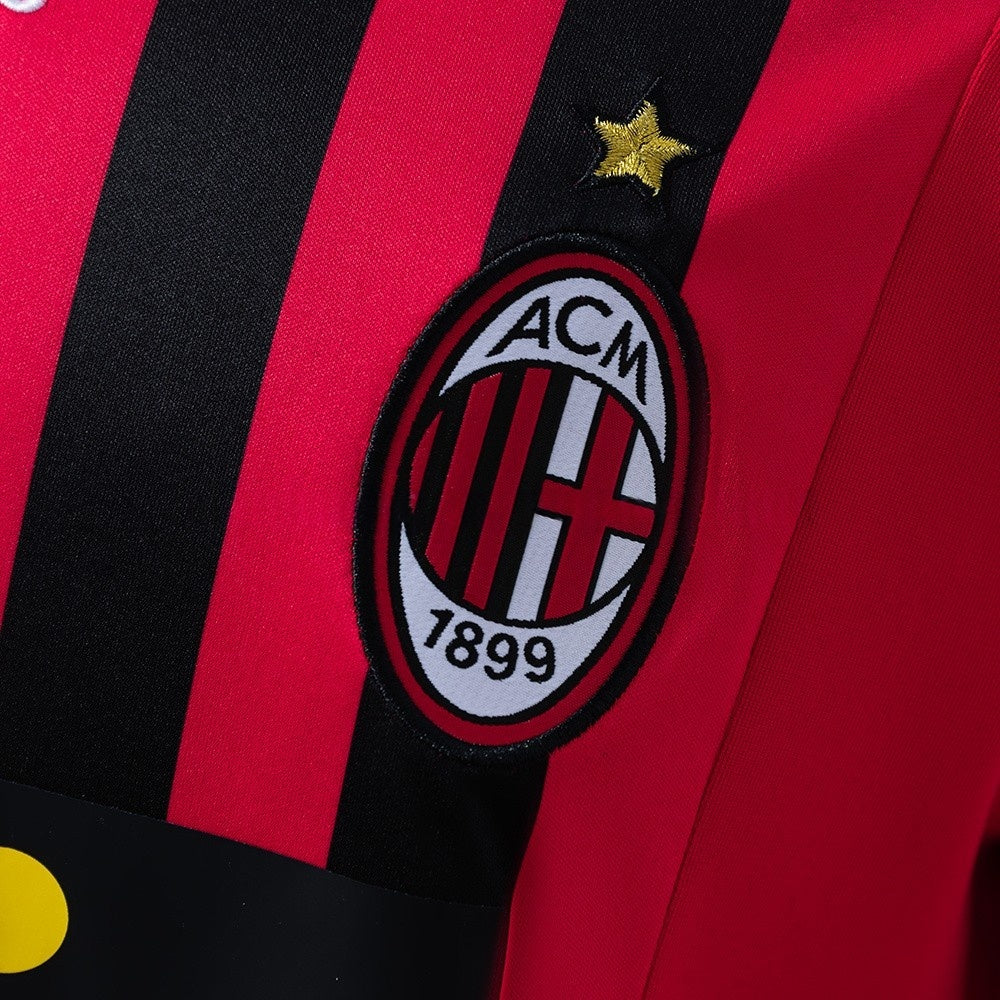 AC Milan Jersey 2007/08 Home Retro Football Kit Long Sleeves product image 6