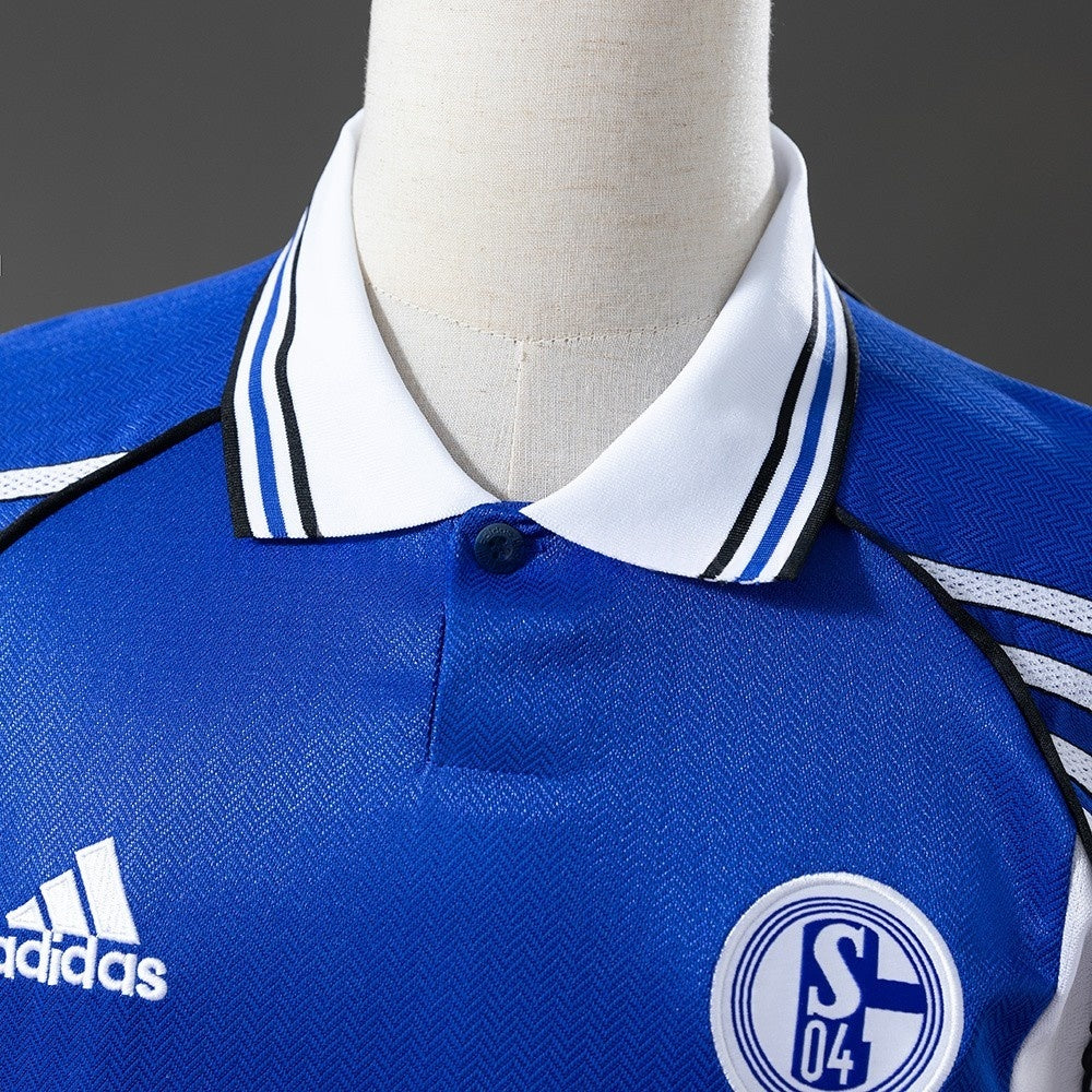 Schalke 04 Jersey 1998-00 Home Retro Football Kit product image 8