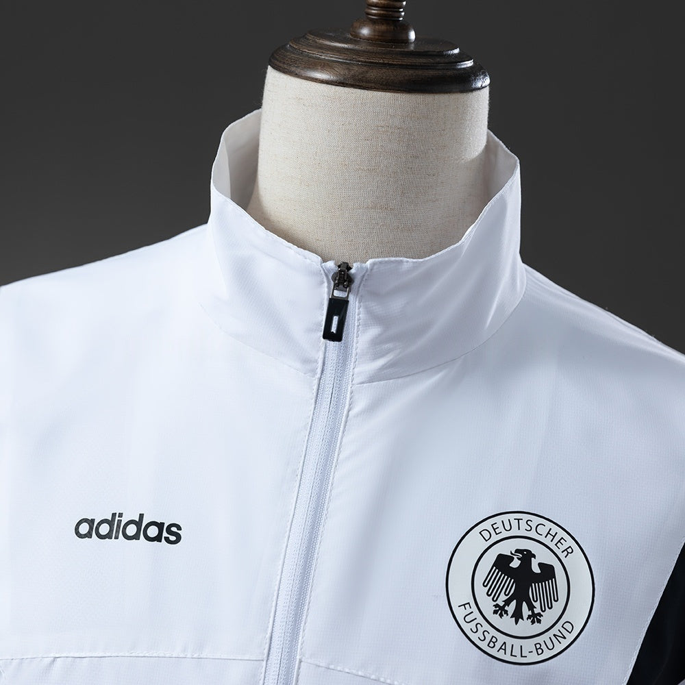Germany Windbreaker 1996 White Football Soccer Jacket product image 7
