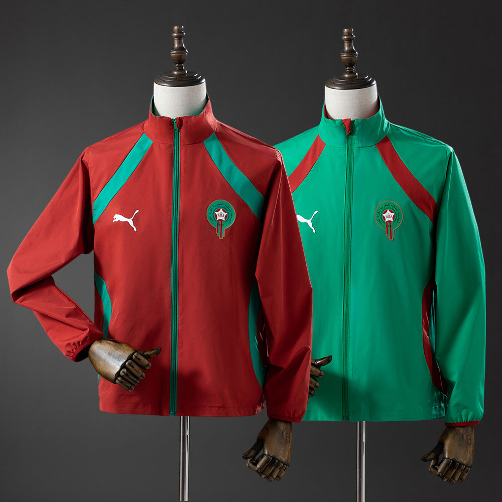 Morocco Windbreaker 2026 Reversible Football Soccer Jacket product image 1