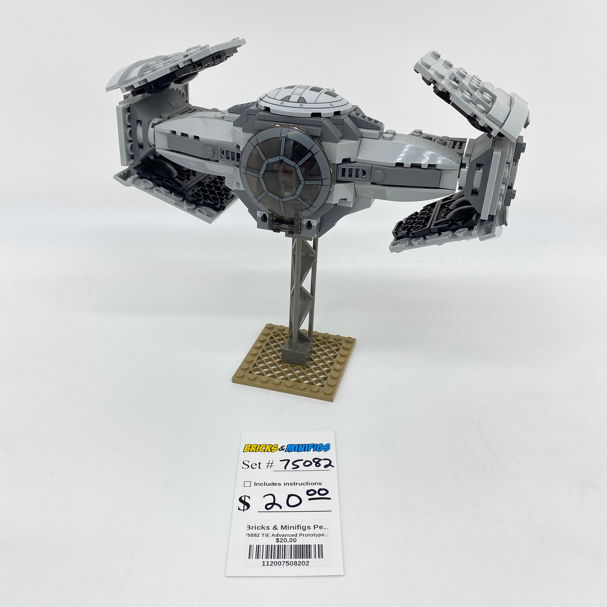 75082 TIE Advanced Prototype (U2) product image 1, provided for visual reference and product detail review
