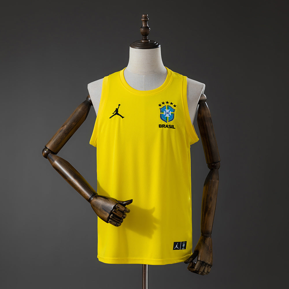 Brazil Training Vest Jersey 2026-2027 Football Kit Soccer product image 1