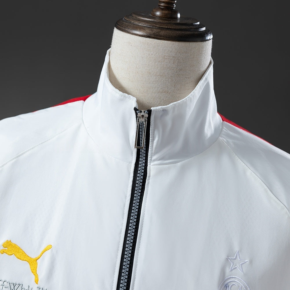 AC Milan Windbreaker 2025/26 White Football Soccer Jacket product image 8
