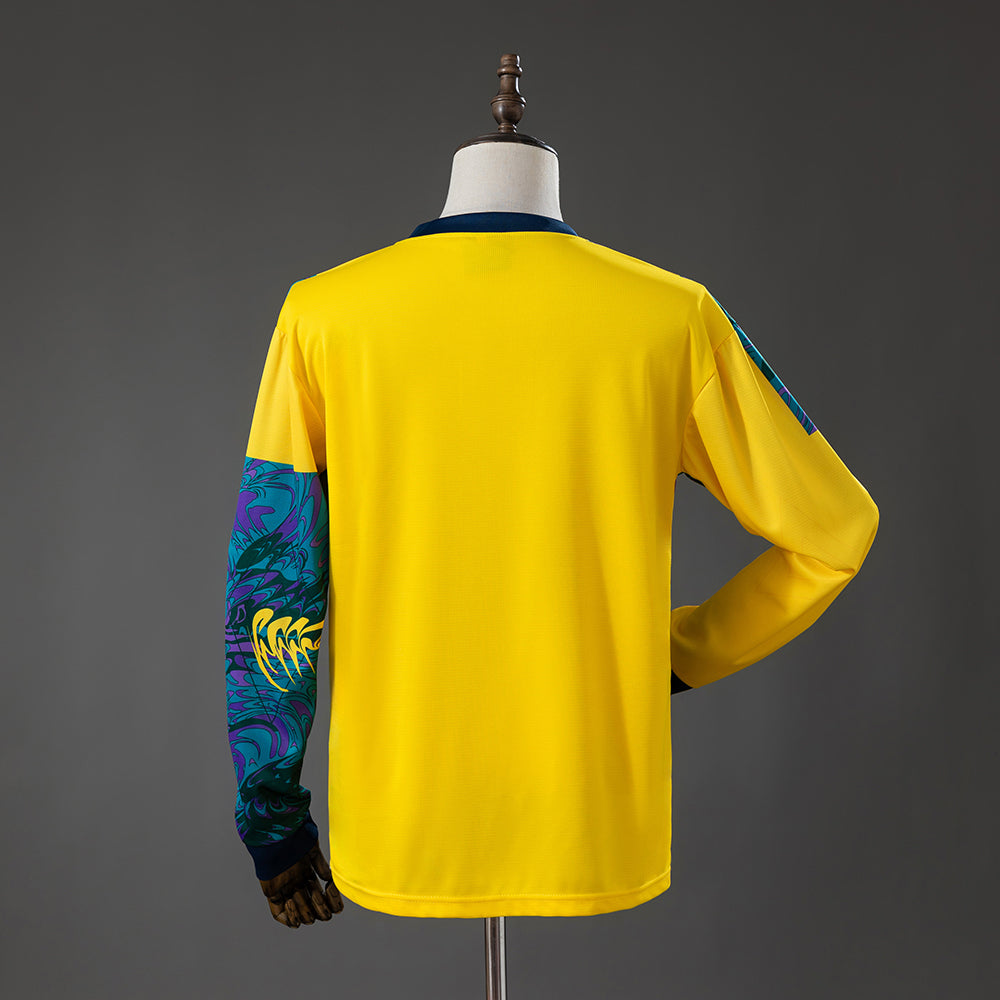England Goalkeeper Jersey 1995 Long Sleeves Retro Kit product image 6
