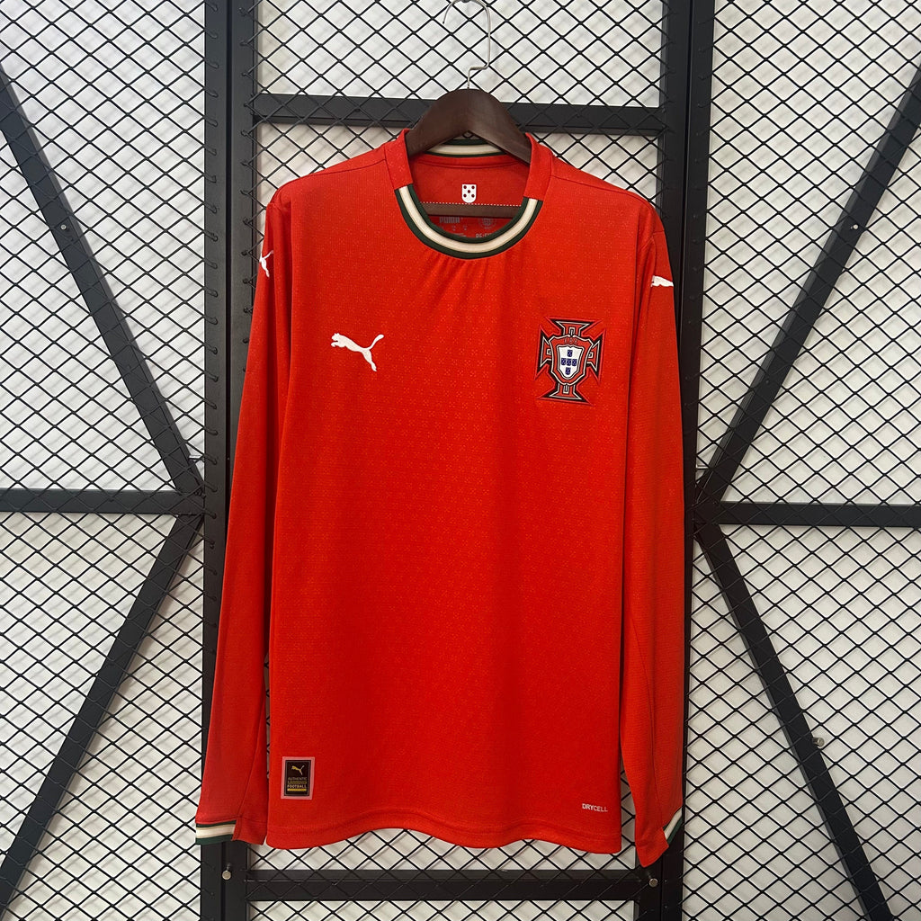 Portugal Jersey 25/26 Home Long Sleeves Ronaldo Football product image 1