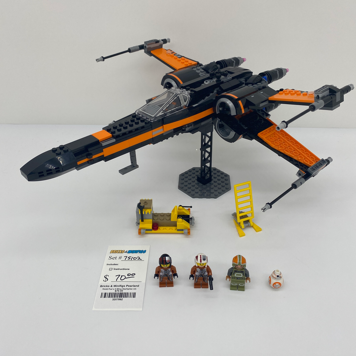 75102 Poe's X-Wing Fighter (U) product image 1, provided for visual reference and product detail review