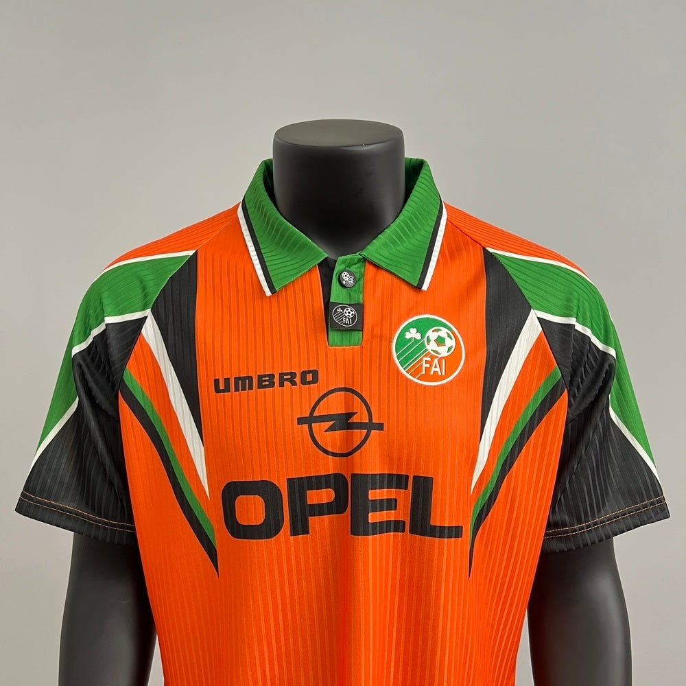 Retro Ireland Jersey 1997 Orange Football Kit Soccer product image 3