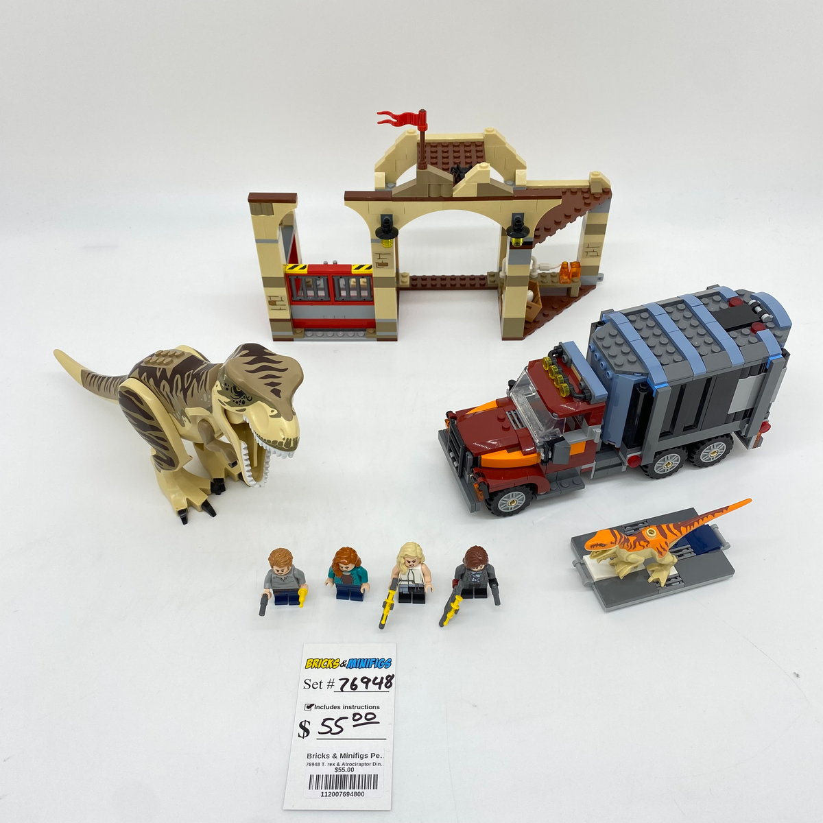 76948 T. rex & Atrociraptor Dinosaur Breakout (U) product image 1, provided for visual reference and product detail review