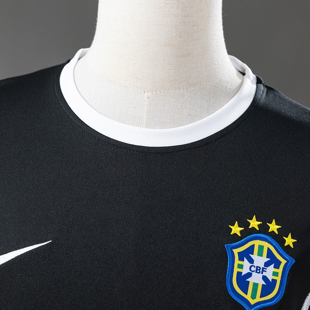 Brazil Jersey 2002 Black Retro Football Kit product image 6