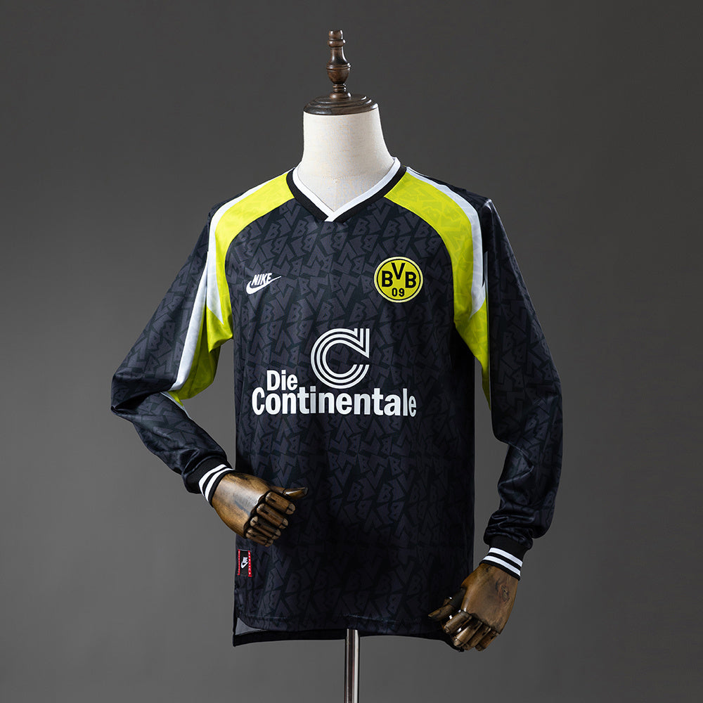 Dortmund Jersey 1995-96 Away Retro Football Kit Long Sleeves product image 1