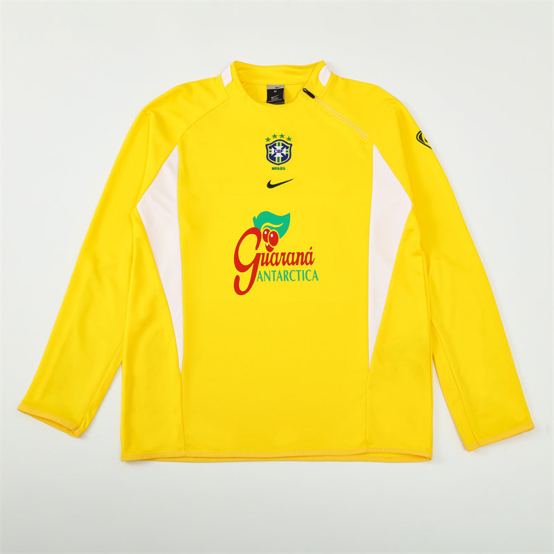 Retro Brazil Training Tracksuits 2002 Football Kit Soccer product image 2