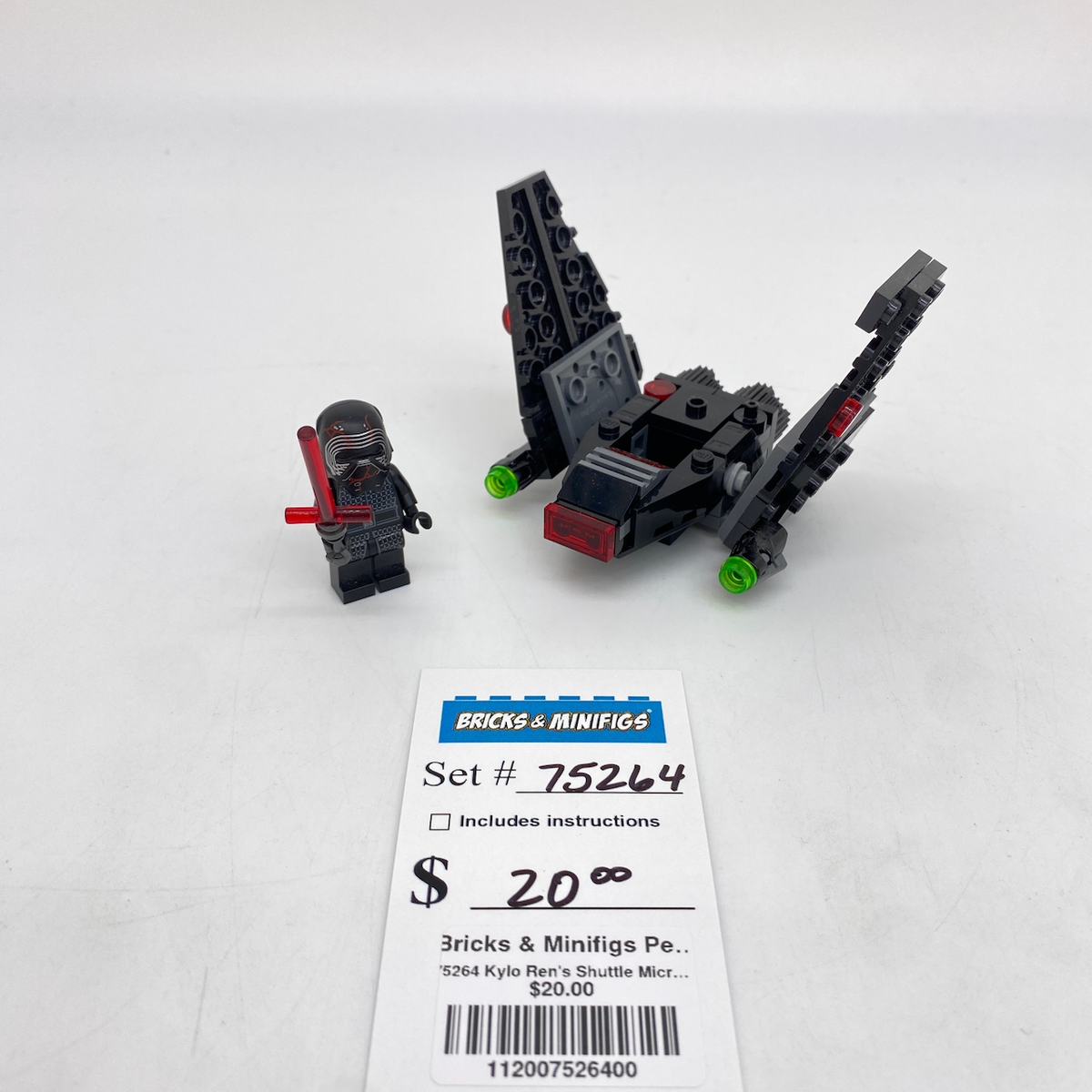 75264 Kylo Ren's Shuttle Microfighter (U) product image 1, provided for visual reference and product detail review