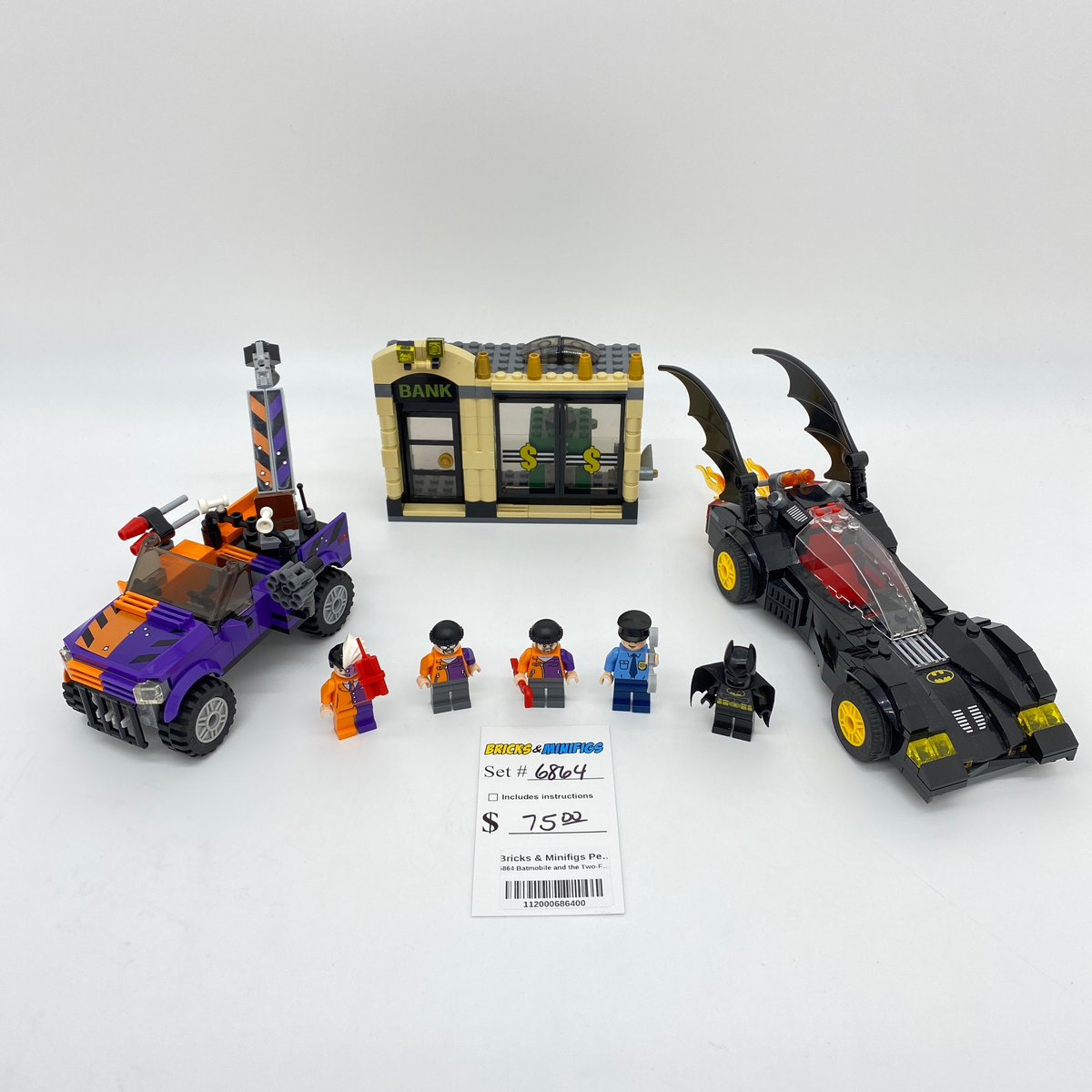 6864 Batmobile and the Two-Face Chase (U) product image 1, provided for visual reference and product detail review