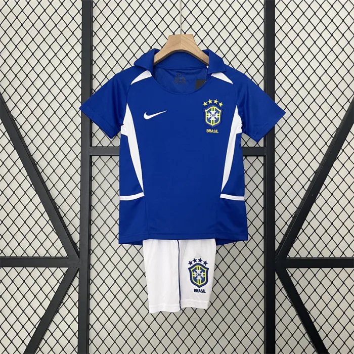 Retro Kids Brazil Away Jersey 2002 product image 1