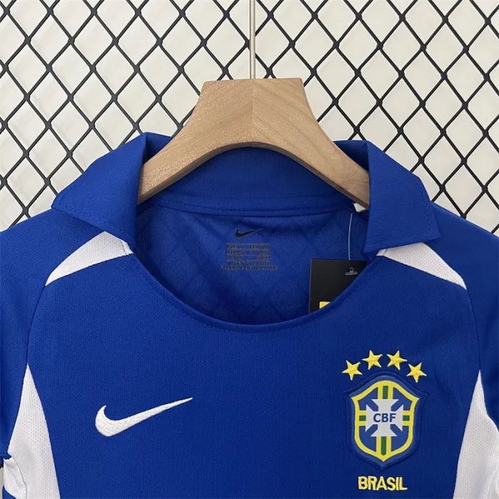 Retro Kids Brazil Away Jersey 2002 product image 2