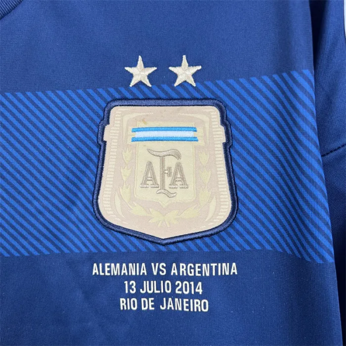Argentina Jersey Away Kit 2014 Retro Long Sleeves Football product image 3