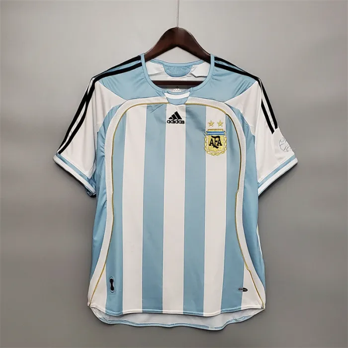 Argentina Jersey Home Kit 2006 Retro Football Team Soccer
