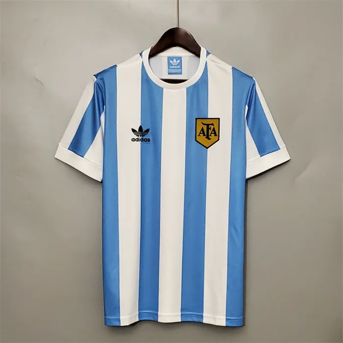 Argentina Jersey Home Kit 1978 Retro Football Team Soccer