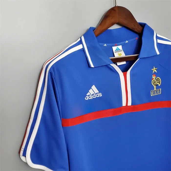 France Jersey Home Kit 2000 Retro Football Team Soccer Shirt product image 5