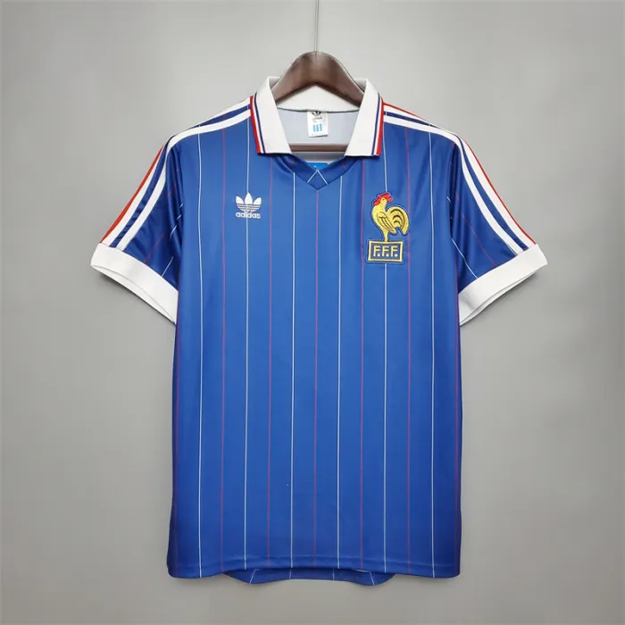 France Jersey Home Kit 1982 Retro Football Team Soccer Shirt product image 1