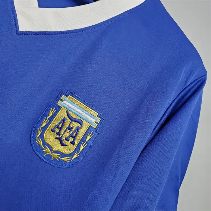 Argentina Jersey Away Kit 1986 Retro Football Team Soccer product image 3