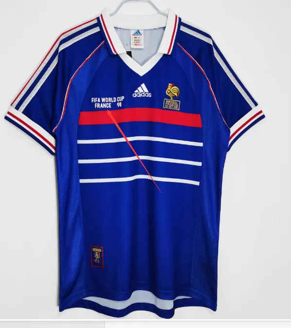 France Jersey Home Kit 1998 Retro Football Team Soccer Shirt product image 1