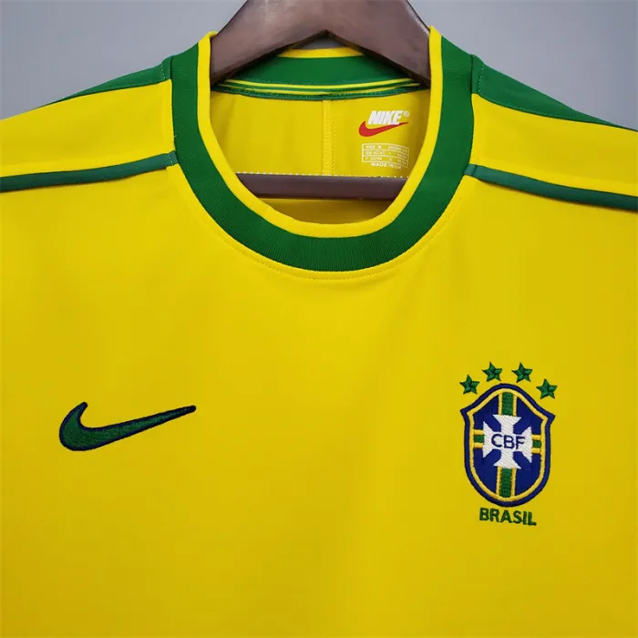 Brazil Jersey Home Kit 1998 Retro Football Team Soccer Shirt product image 2
