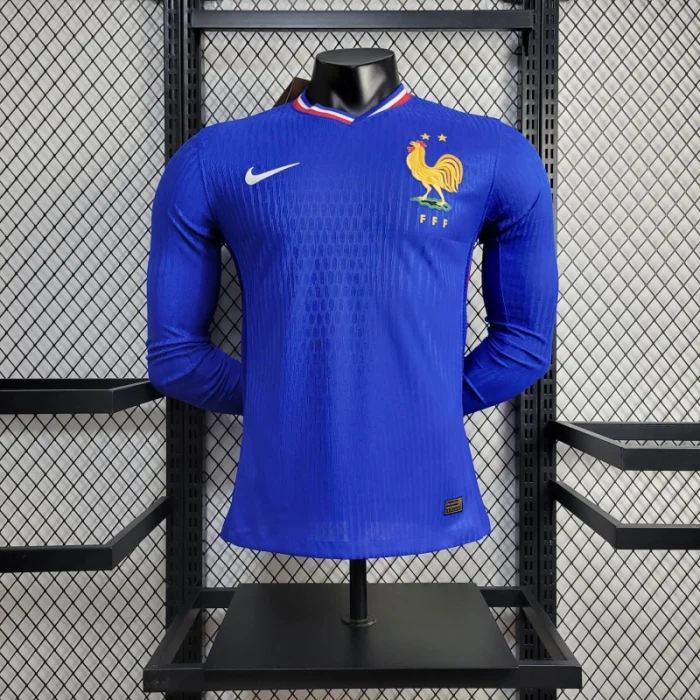 Player France Home Kit 24/25 Euro Cup 2024 Long Sleeves
